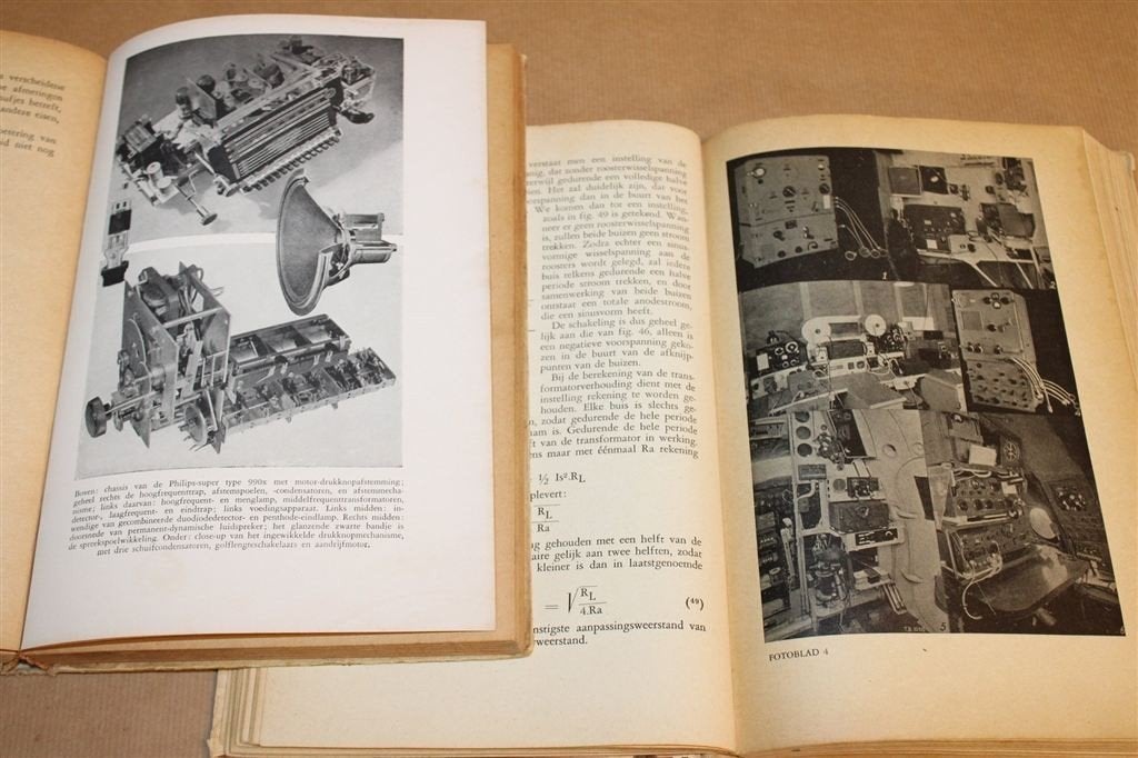 Het Jongensradioboek 1+2 — Vintage Jeuddboeken 1947-1948, Ophalen of Verzenden, Gelezen, Bouwkunde