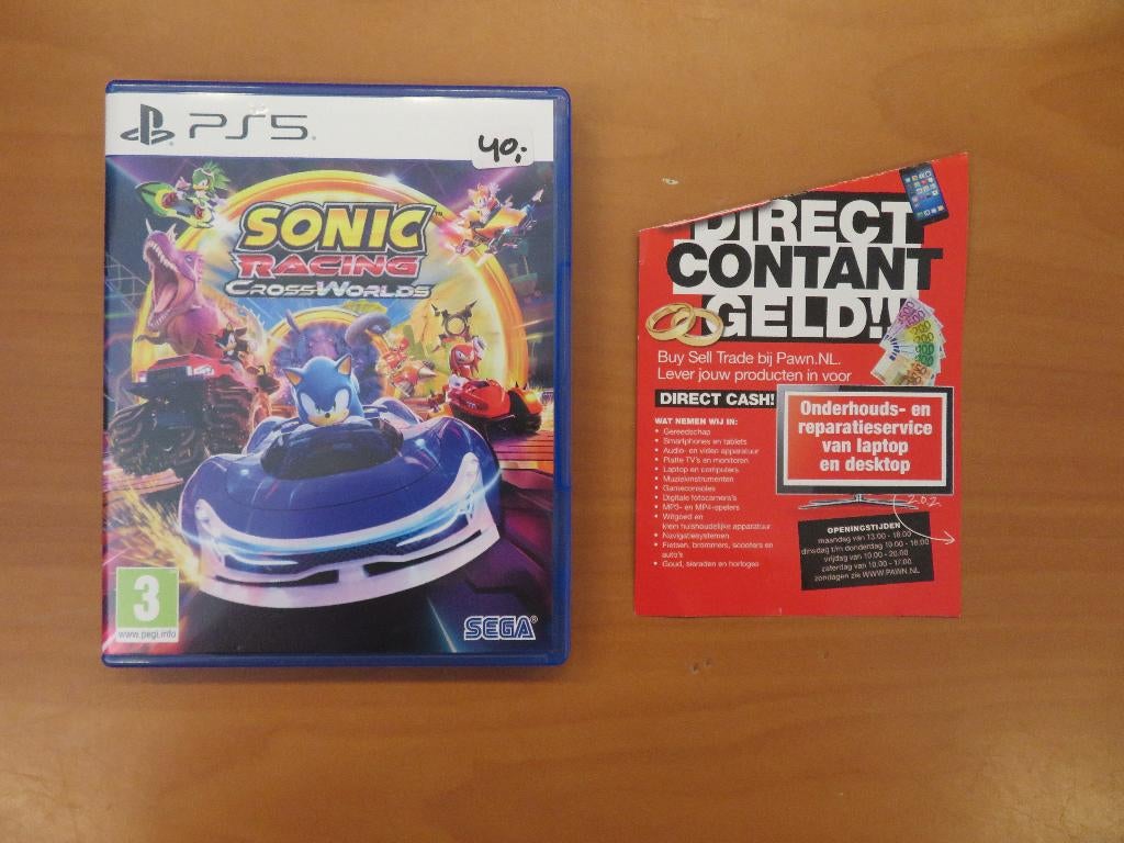Playstation 5 Sonic Racing: CrossWorlds | Pawn Eindhoven, Ophalen, Gebruikt