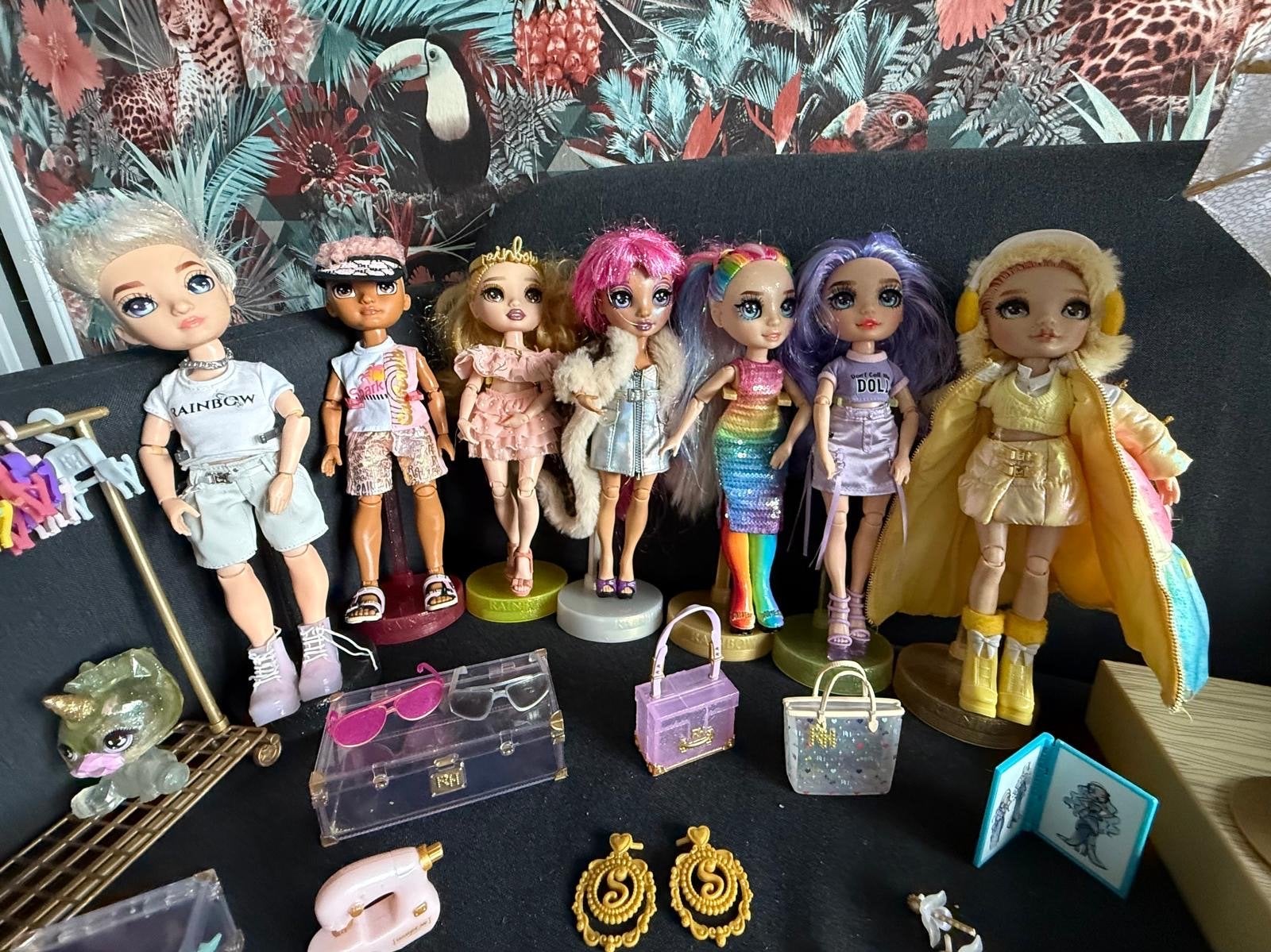 Grote collectie Rainbow High poppen met accessoires en zwemb, Ophalen, Gebruikt, Overige typen