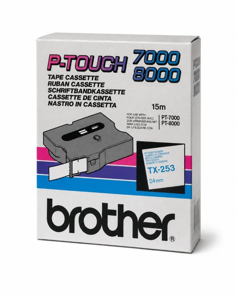 Brother P-Touch TX-253 Tape Cassette 24 mm – 15 Meter