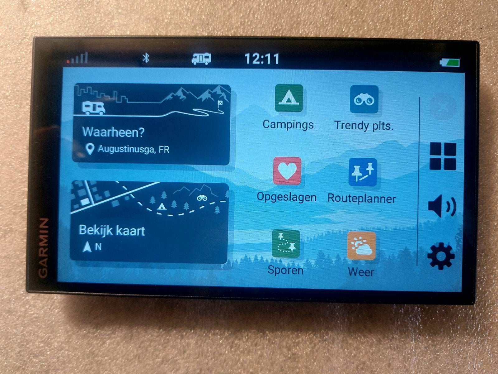 Garmin Camper 795 navigatiesysteem met accessoires, Ophalen of Verzenden, Zo goed als nieuw