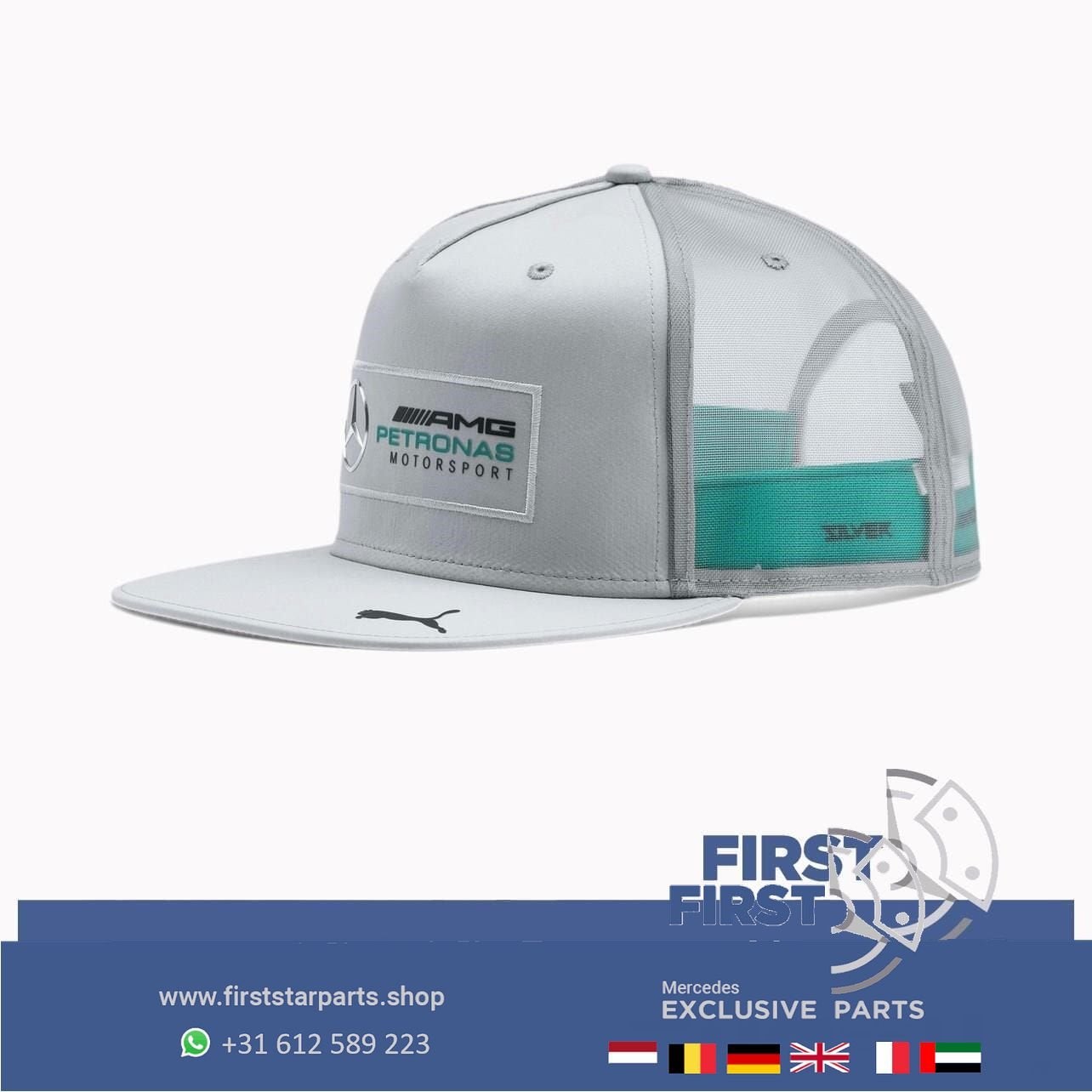 Mercedes Petronas Pet origineel Mercedes AMG PUMA Cap GRIJS, Kleding | Heren, -, -, Ophalen of Verzenden, -