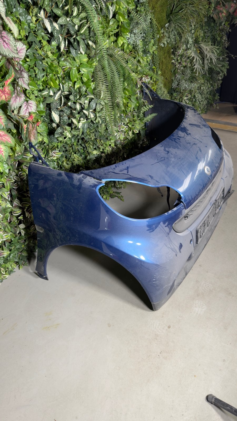 Bumper Smart ForTwo 451 (2007-2014) - Blauw,, Gebruikt, Voor, Ophalen of Verzenden, Bumper