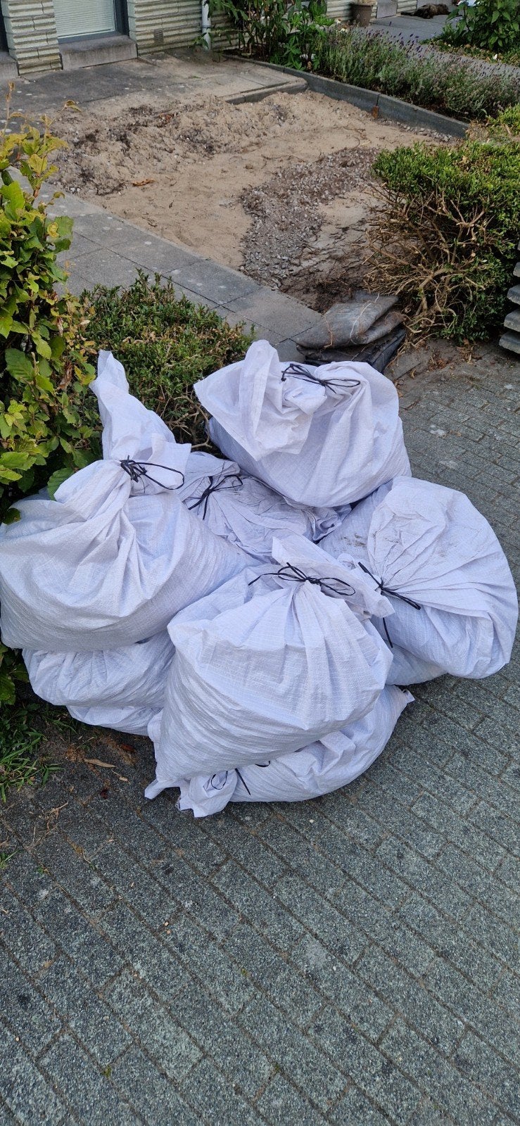 Grind voor oprit of tuinprojecten (gratis), Tuin en Terras, Ophalen, Gebruikt, Grijs, Grind