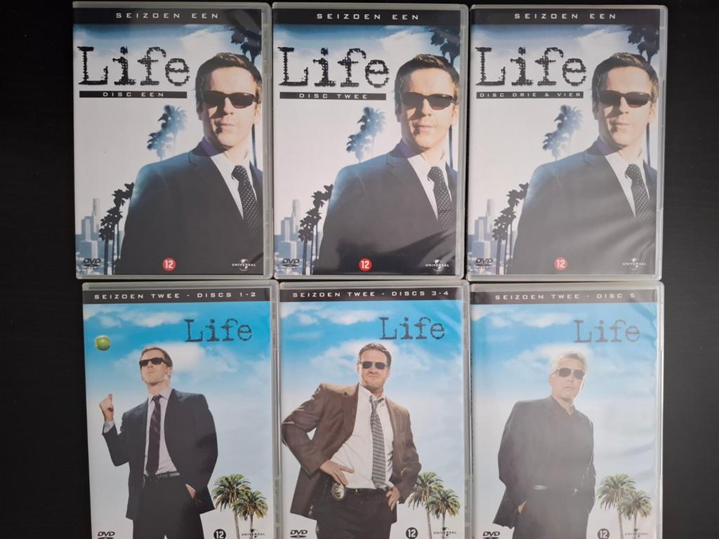 Life Seizoen 1 & 2 DVD Boxset - Complete Serie, Cd's en Dvd's, Dvd's | Tv en Series, Gebruikt, Boxset, Drama, Ophalen of Verzenden