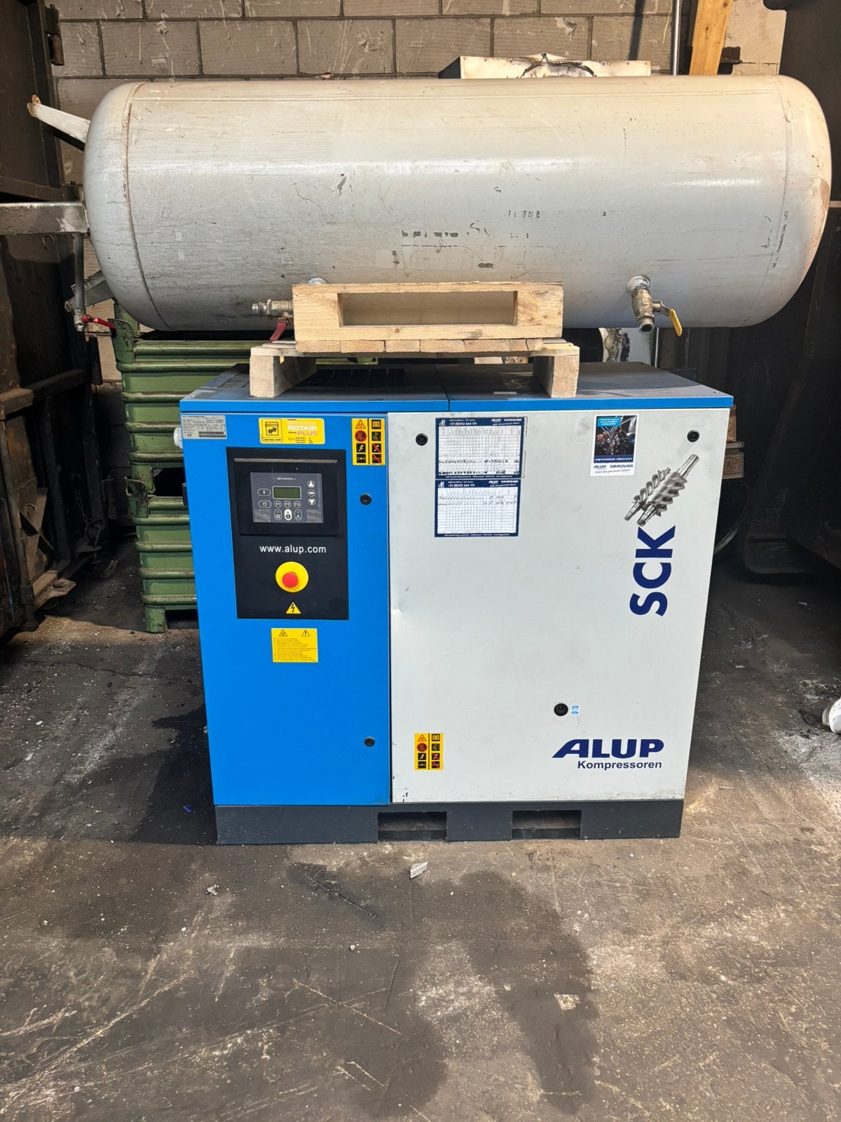 Alup compressor, Doe-het-zelf en Verbouw, 100 liter of meer, Ophalen