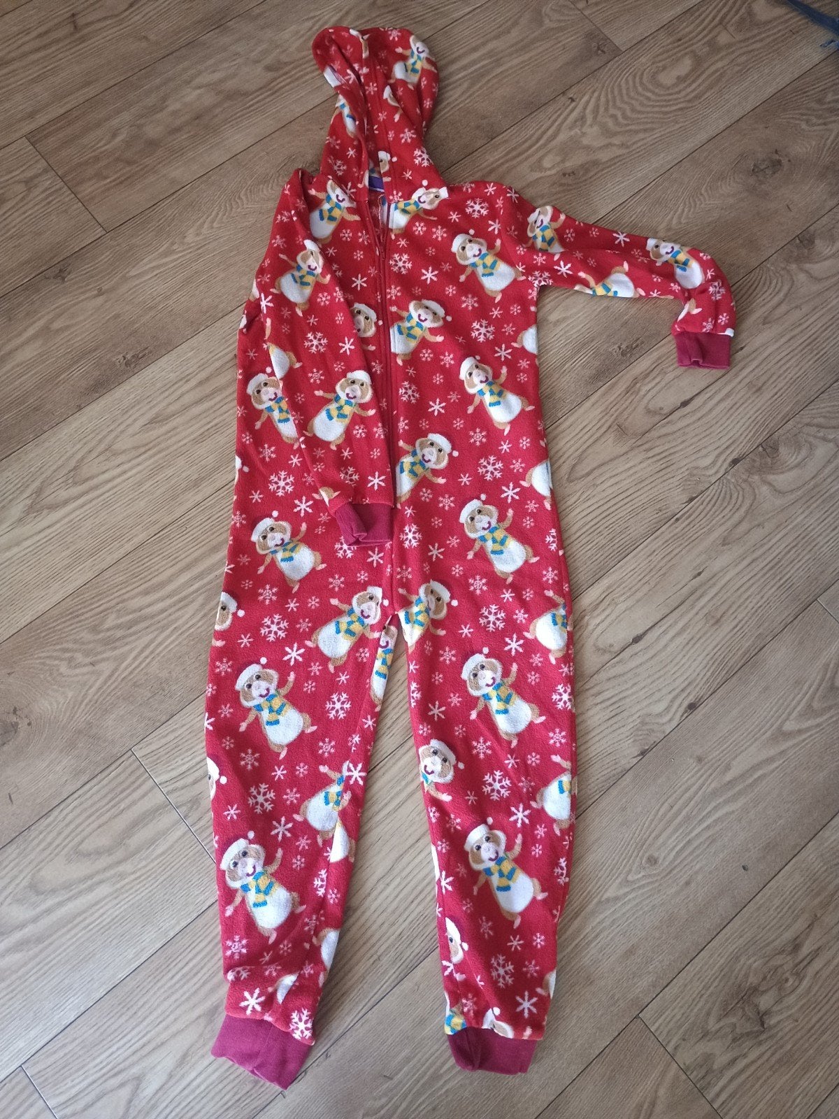 Nette warme Albert Heijn hamster onesie maat 134/140, Nacht- of Onderkleding, Jongen of Meisje, Ophalen of Verzenden, Zo goed als nieuw