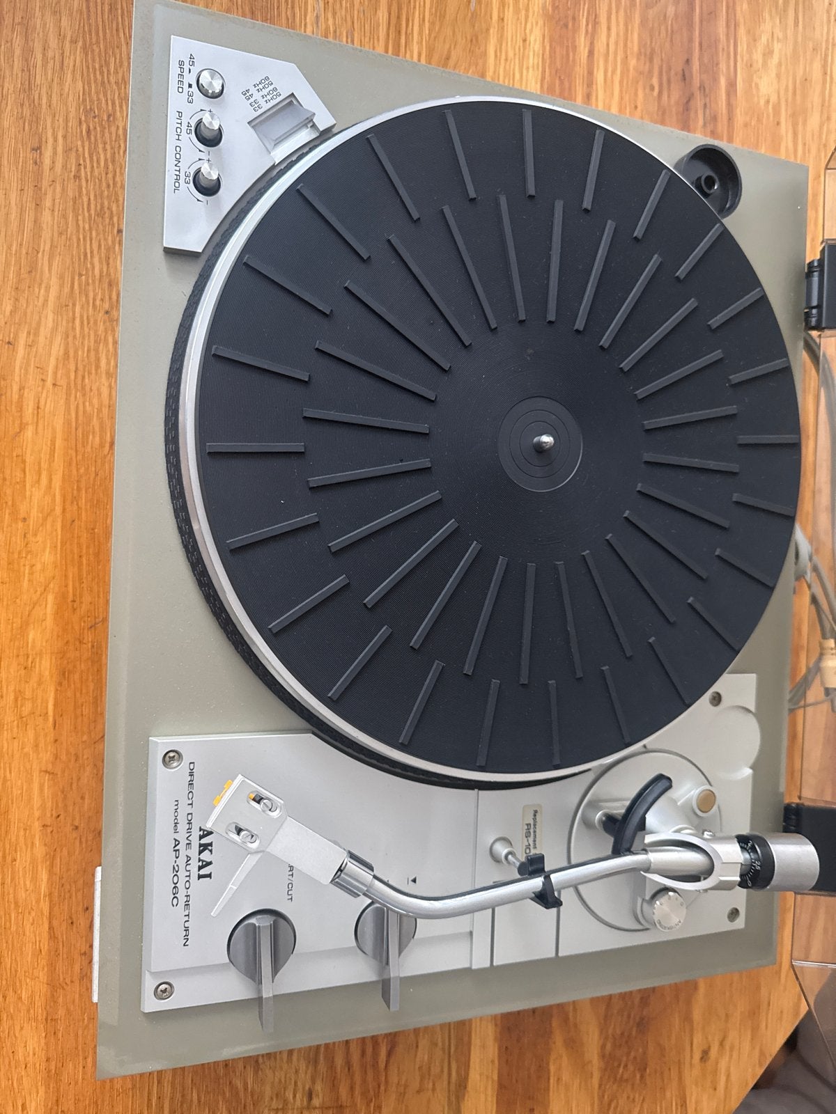 Akai AP-206C Direct Drive Platenspeler, Gebruikt, Automatisch, Ophalen of Verzenden, Platenspeler