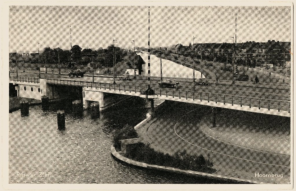 Rijswijk (ZH) 36, hoornbrug, verstuurd 1957 richtprijs 3,==, Verzenden, 1940 tot 1960, Gelopen, Zuid-Holland