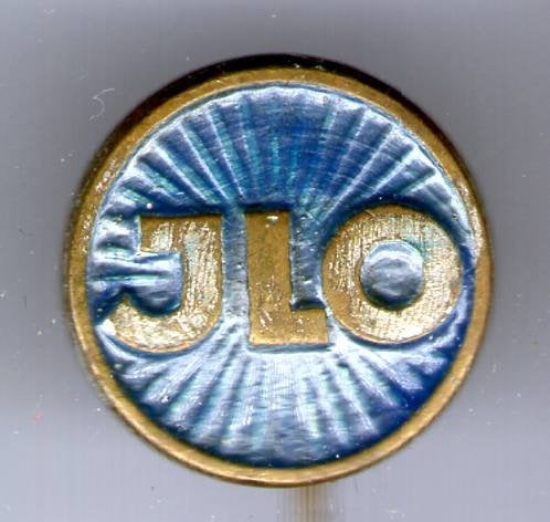 JLO blauw op koper bromfietsen speldje ( G_165), Verzamelen, Ophalen of Verzenden, Nieuw, Transport, Speldje of Pin