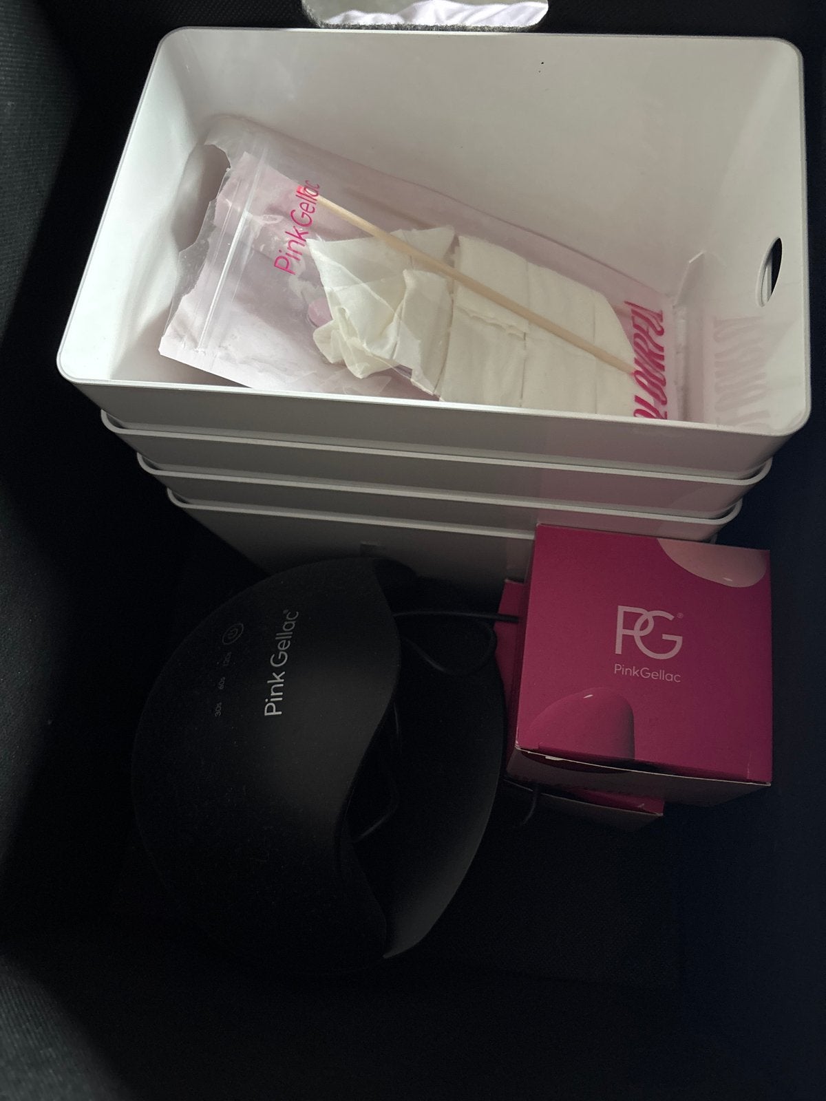 Complete Pink Gellac set met warmtelamp, Ophalen of Verzenden, Zo goed als nieuw, Overige typen