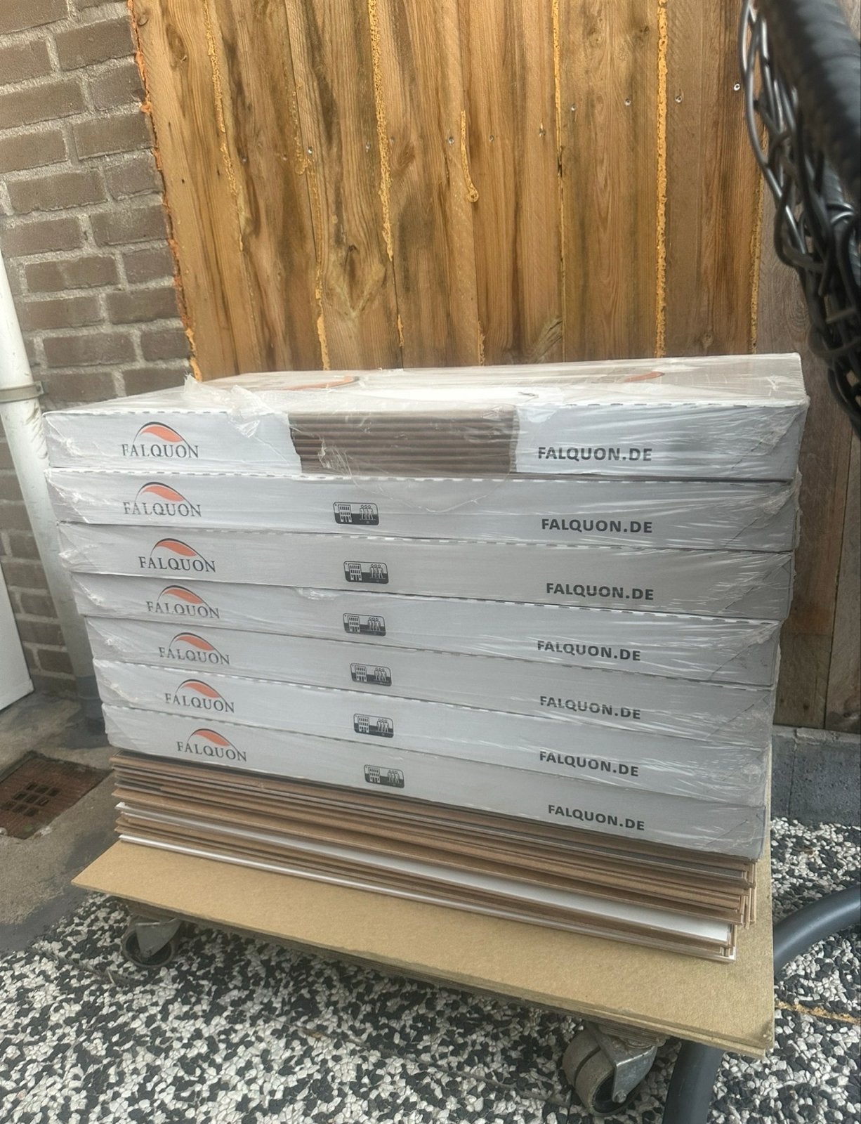 FALQUON Stone 2.0 5G Laminaat Vloertegels Wit (2,59 m² per d, Doe-het-zelf en Verbouw, Nieuw, Ophalen of Verzenden, 10 m² of meer