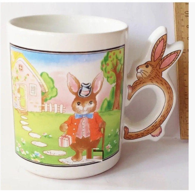 babymok uit vintage collectie haas konijn kinderkop Pasen, Diversen, Pasen, Ophalen of Verzenden