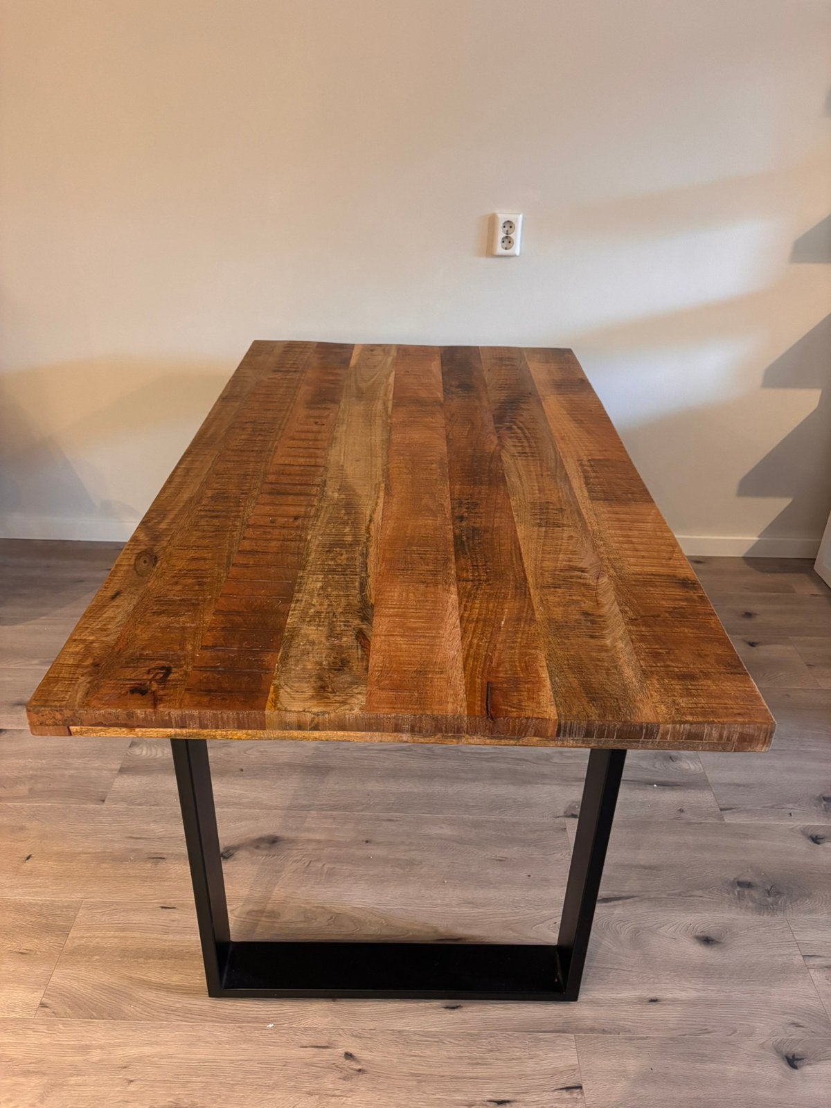Mango tafelblad, Huis en Inrichting, Ophalen, Gebruikt, Mangohout, 50 tot 100 cm