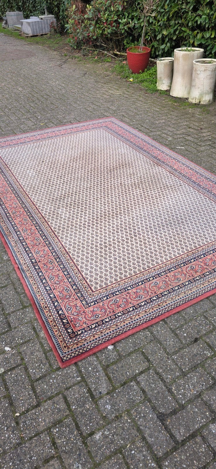 prachtig groot vintage oud roze Perzisch tapijt 300x200!, Huis en Inrichting, Stoffering | Tapijten en Kleden, Perzisch, 200 cm of meer