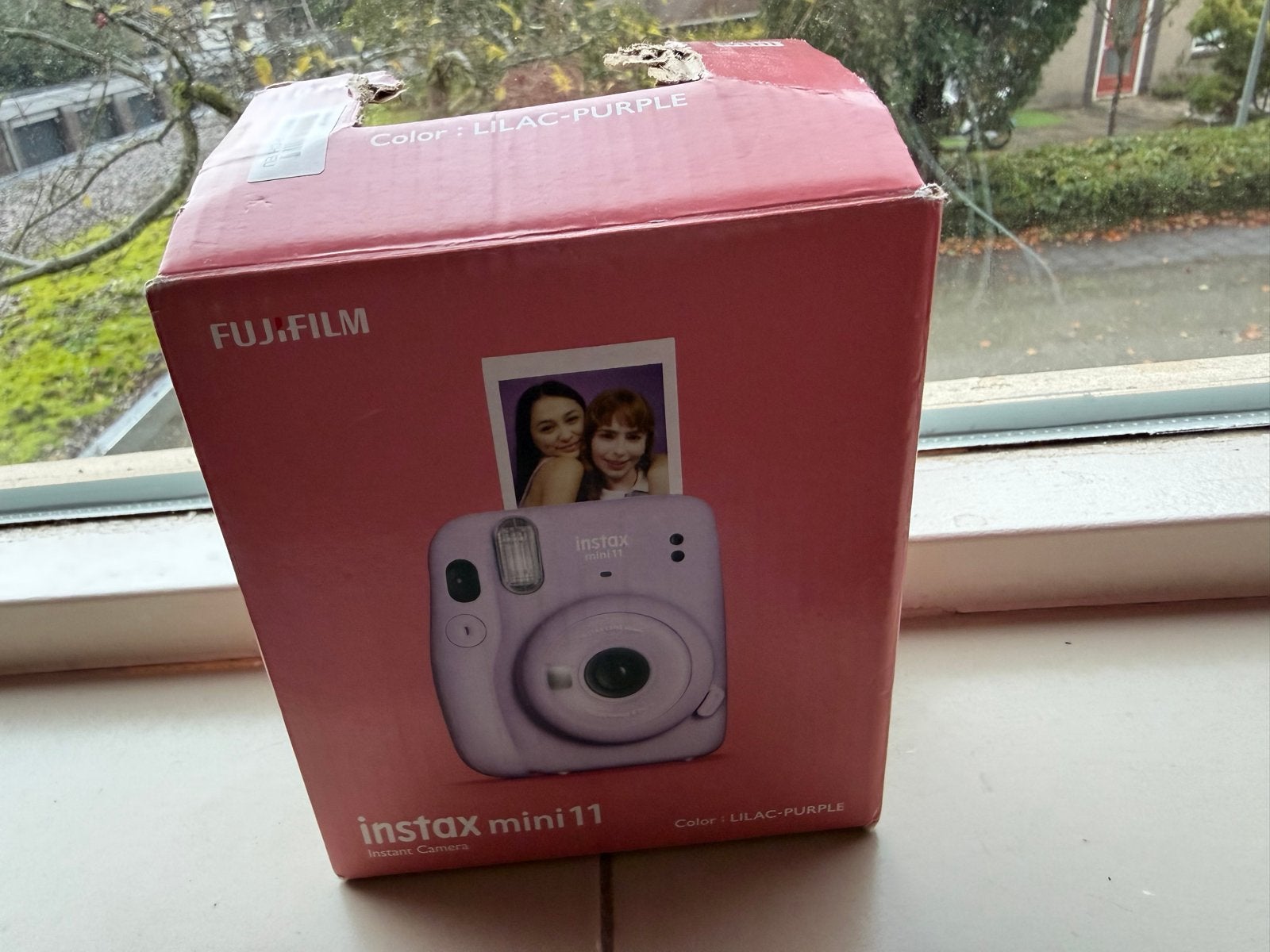 Fujifilm Instax Mini 11 Lilac Purple Instant Camera, Ingebouwde flitser, Instant camera, Ophalen of Verzenden, Zo goed als nieuw