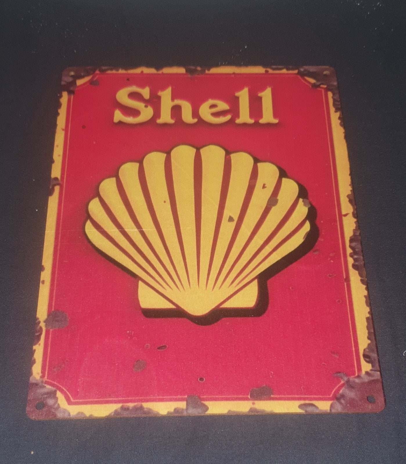shell wandbord van hout, Ophalen of Verzenden, Nieuw, Reclamebord