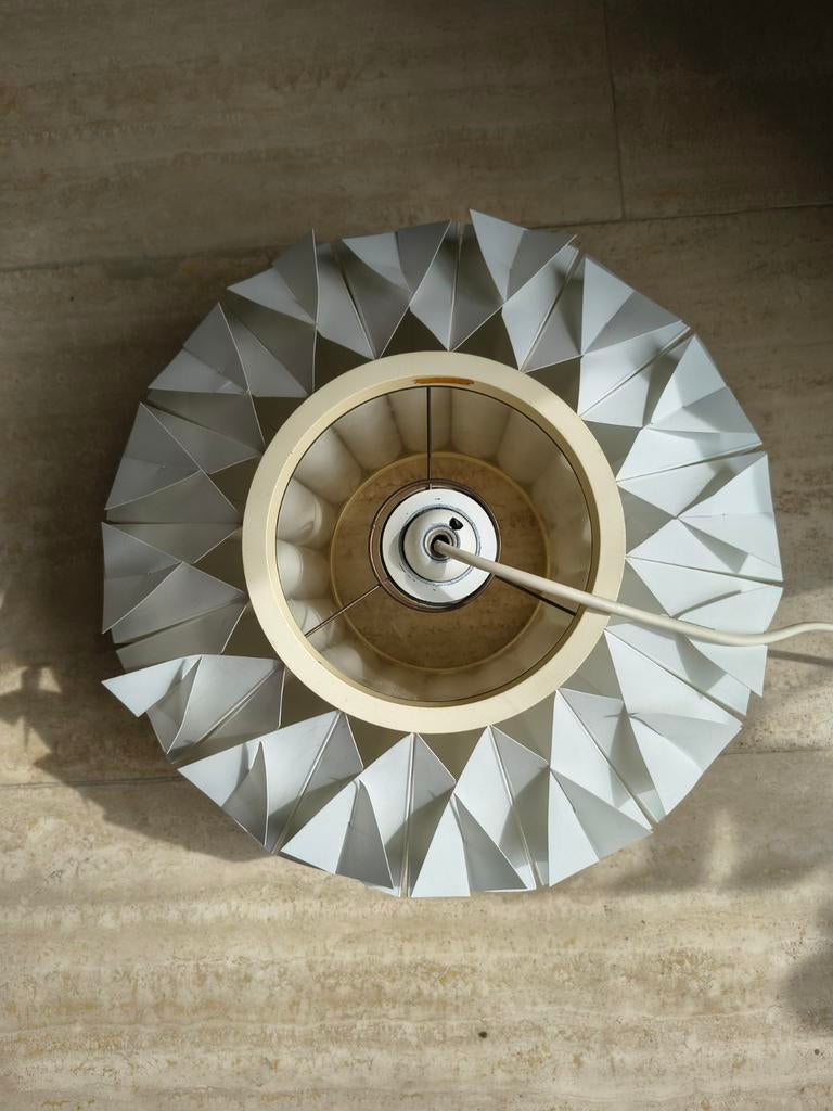 Vintage FACETT hanglamp Lars Schioler voor Hoyrup 1974, Ophalen, Gebruikt, Kunststof, Midcenturymodern