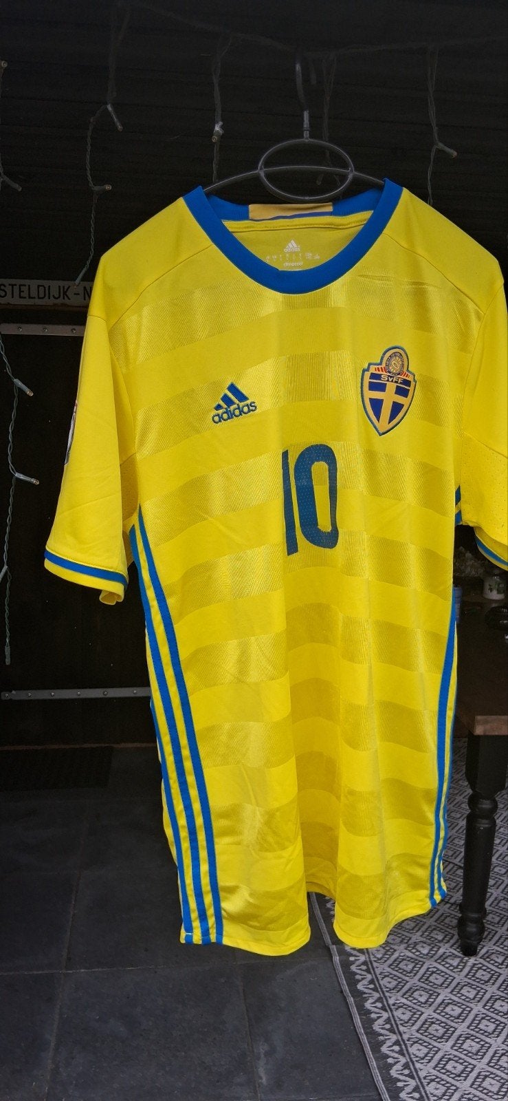 Zweden Zlatan Ibrahimovic Thuisshirt 2016 Maat L, Maat L, Ophalen of Verzenden, Zo goed als nieuw, Shirt