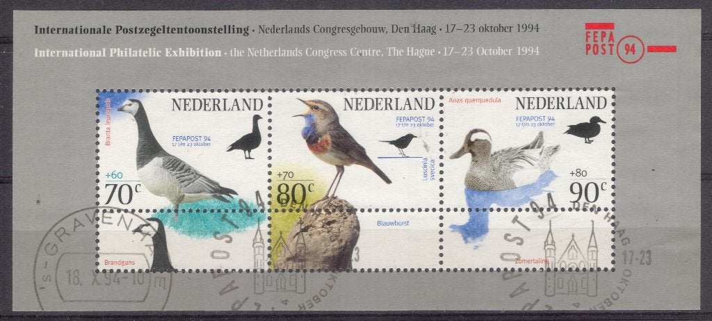 Blok (51) - Fepapost 1994 - vogels - gestempeld, Verzenden, Na 1940, Gestempeld