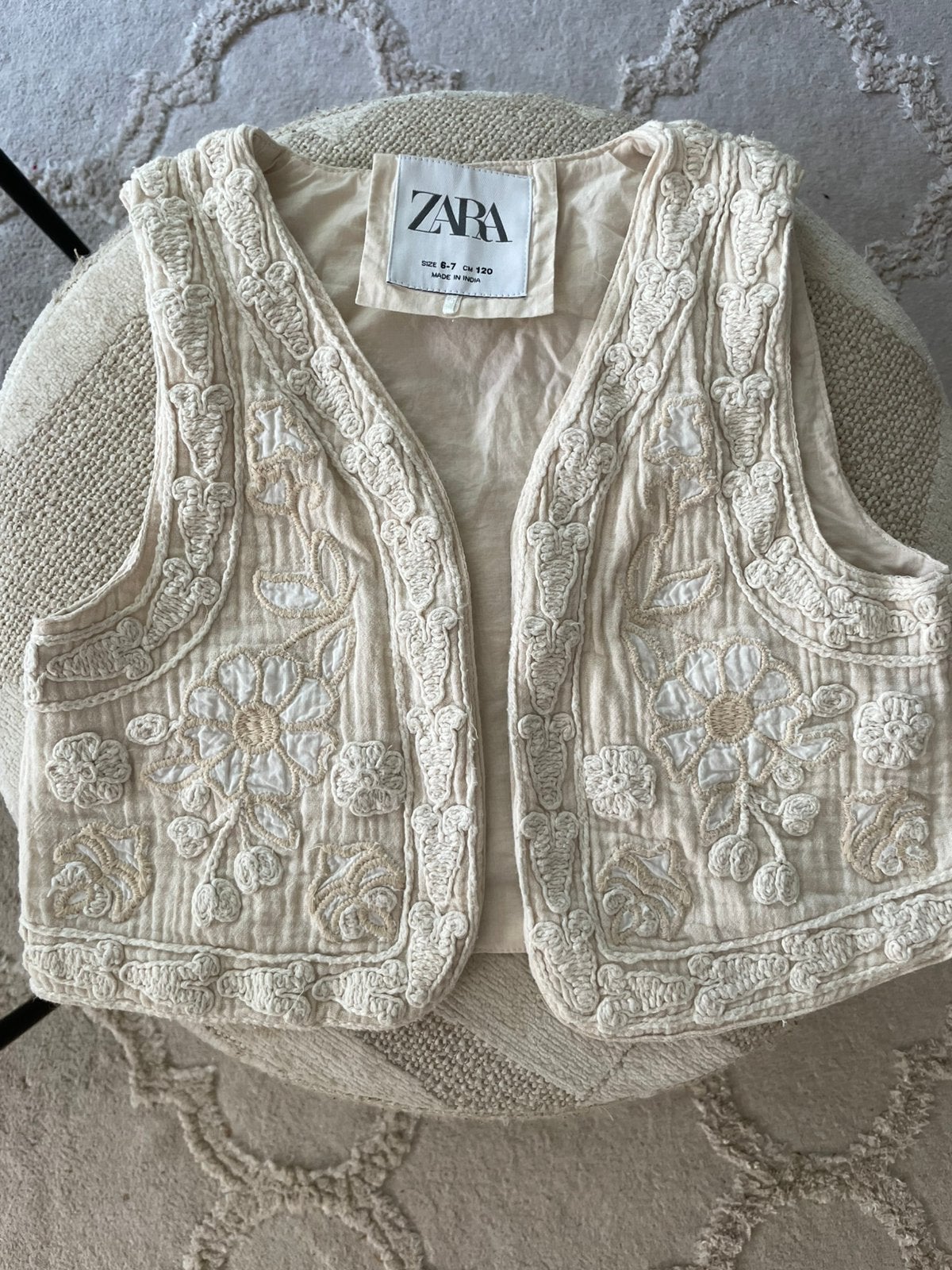Bohemian Ibiza gilet meisje Zara, Ophalen of Verzenden, Zo goed als nieuw, Meisje, Jurk of Rok