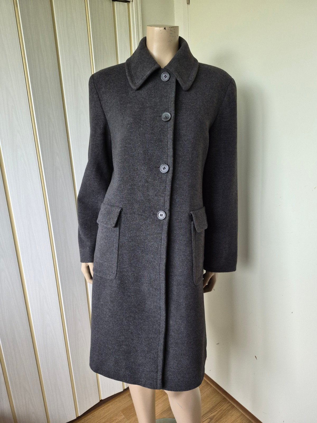 Borgofiori wollen mantel met kasjmier 38/M made in Italy, Kleding | Dames, Ophalen of Verzenden, Zo goed als nieuw, Maat 38/40 (M)