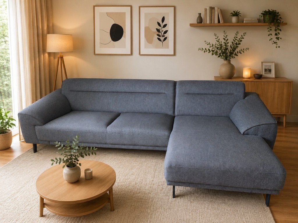 Xooon Grijze Hoekbank - Goede staat, Gratis Bezorging, Hoekbank, 300 cm of meer, Ophalen of Verzenden, Zo goed als nieuw