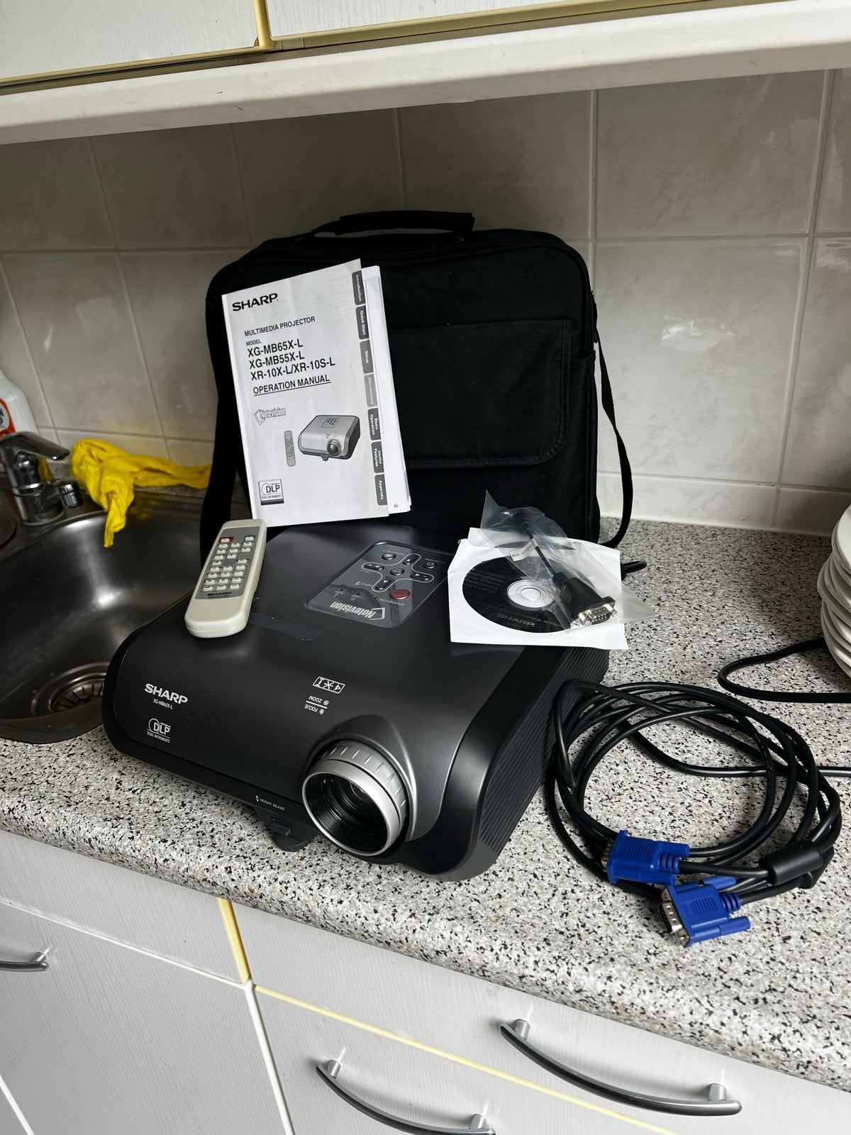 Sharp Notecision DLP Projector XG-MB65X-L met accessoires, Ophalen, Zo goed als nieuw, DLP, Overige resoluties