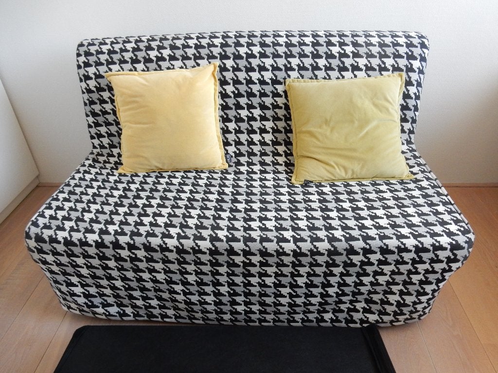 Slaapbank Ikea "Lycksele", Ophalen, Meerkleurig, Tweepersoons, 140 cm