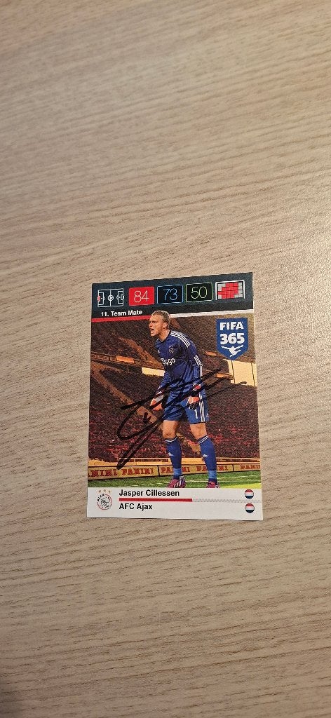 Panini Trading Card met handtekening Jasper Cillessen # Ajax, Ophalen of Verzenden, Nieuw, Ajax, Spelerskaart