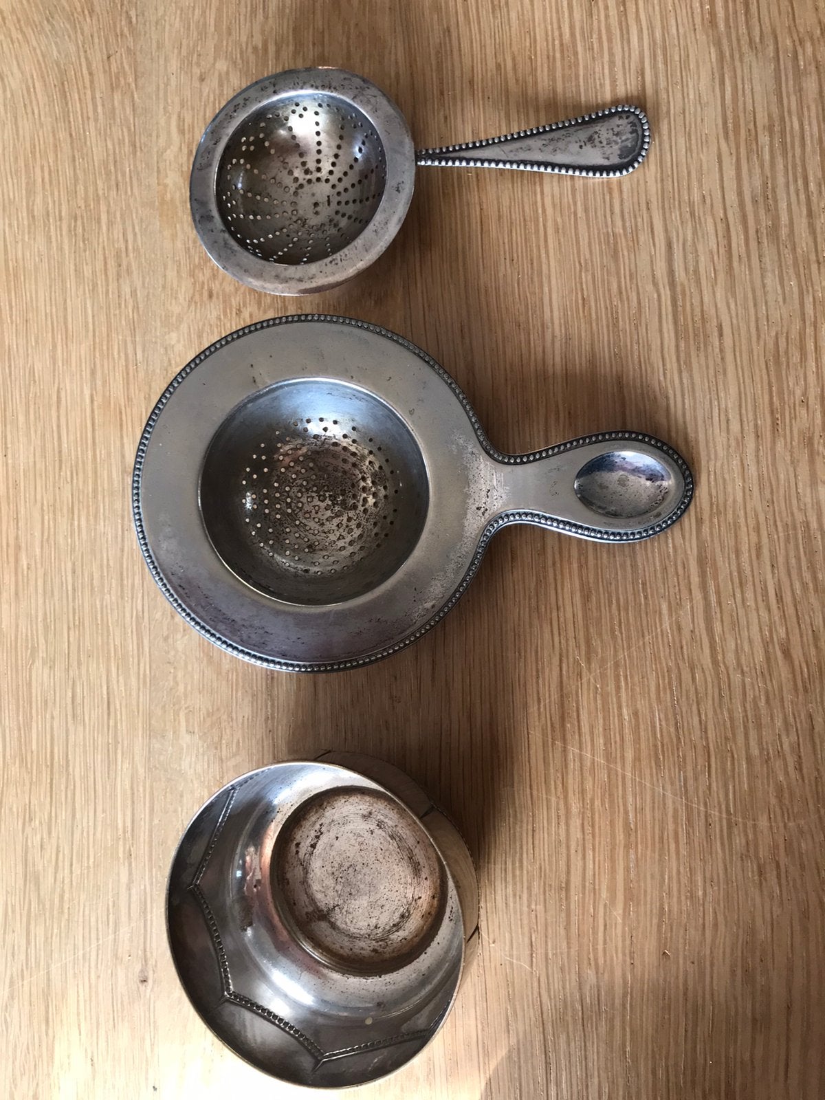 2 theezeefjes met uitlekbakje, Ophalen of Verzenden