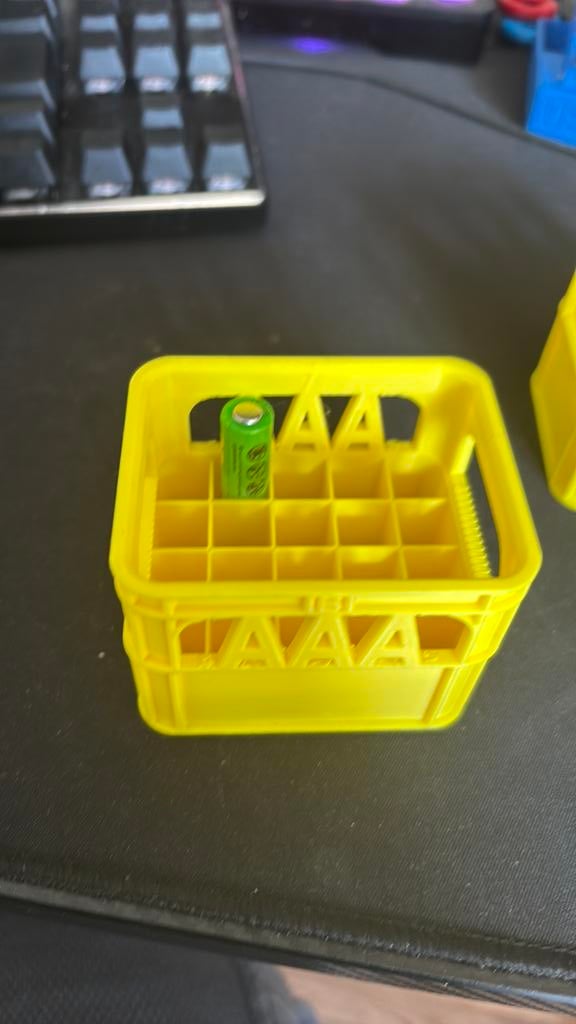AAA Batterij kratjes - Geel (2 stuks), Ophalen of Verzenden, Nieuw