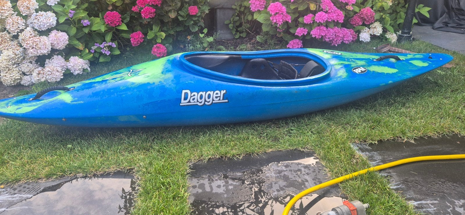 Dagger RPM  Whitewater Kajak - Blauw/Groen, Watersport en Boten, Ophalen, Gebruikt, 1-persoons