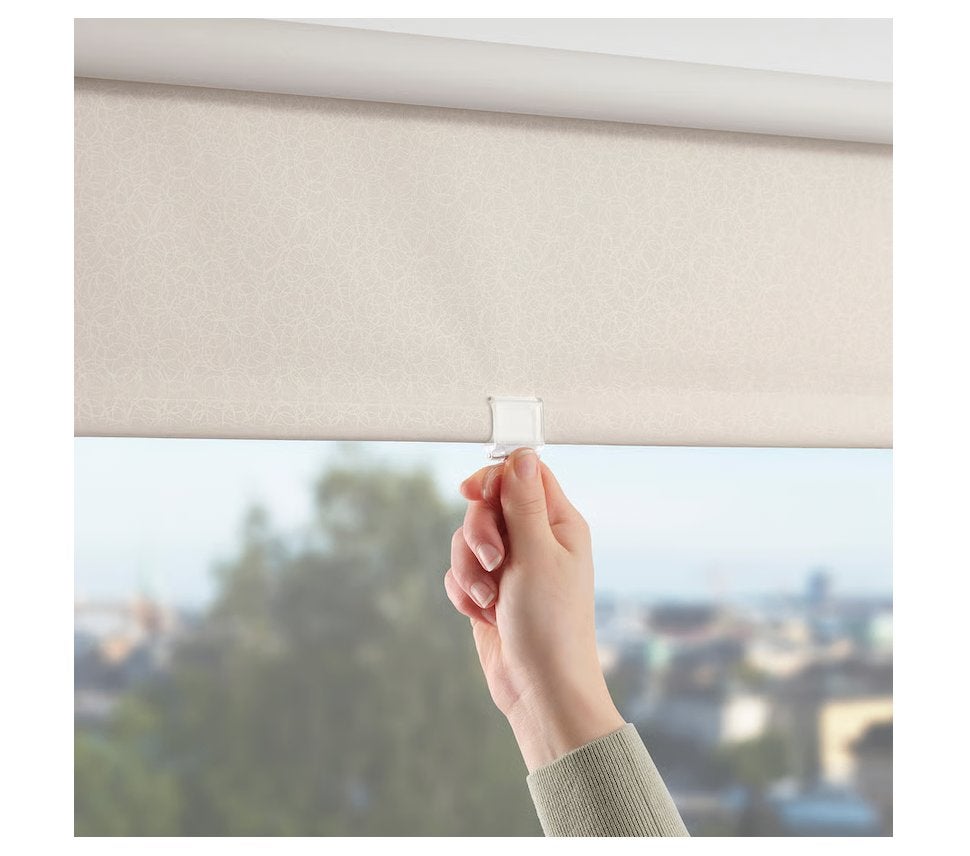 Verduisterend rolgordijn 120x155 beige IKEA FÖNSTERBLAD, 123 cm, Beige, Nieuw, Ophalen of Verzenden