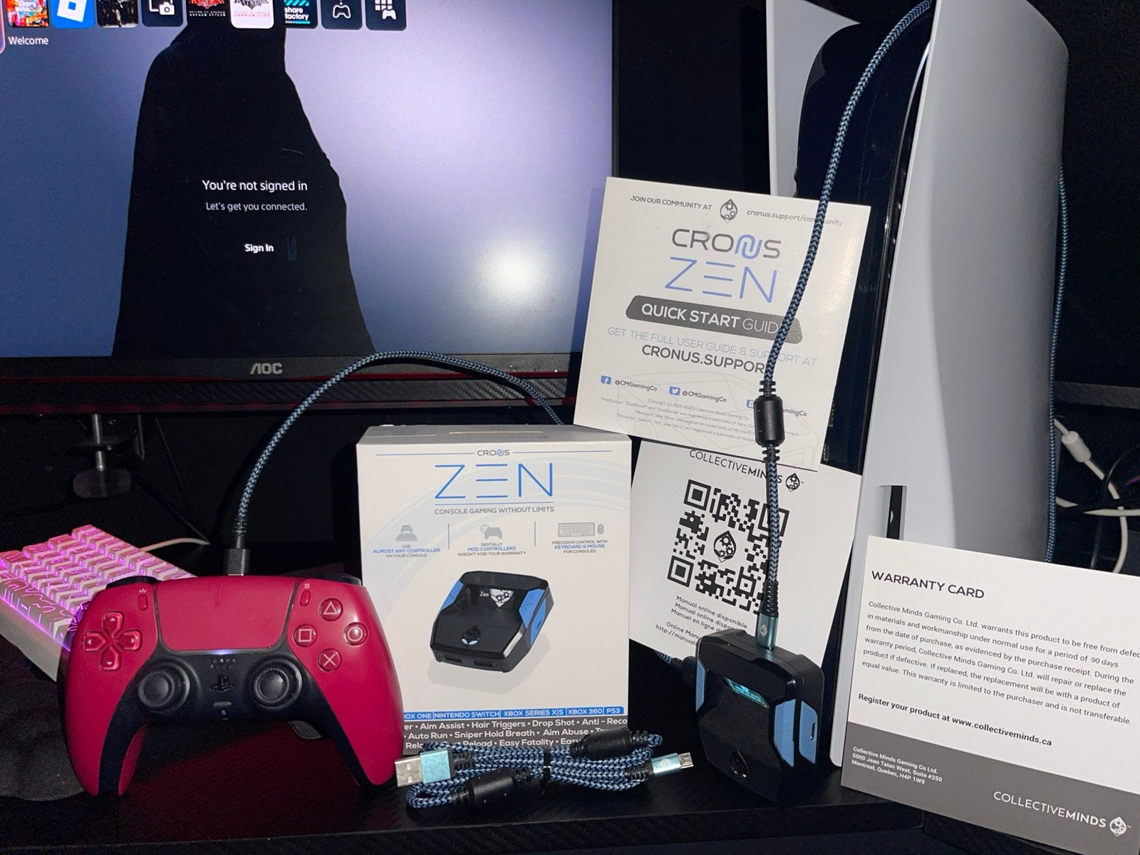 (PS5 disc) Cronus zen setup, Ophalen, Gebruikt, Controller, PlayStation 5