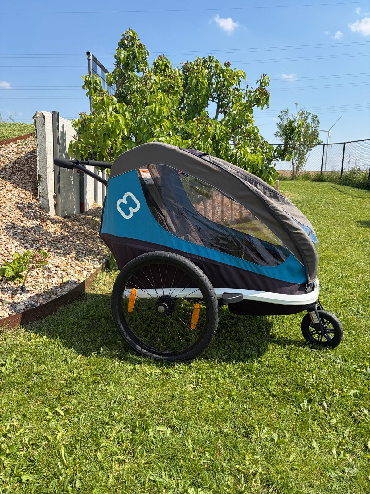 Hamax Traveller Fietskar - Comfortabel en Veilig, Ophalen, Gebruikt, Vering, Kinderkar