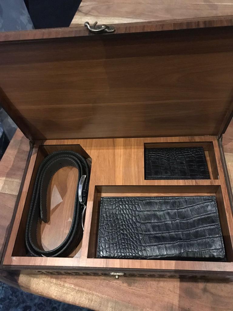 Heren Prtemonee echt leer - Leren Riem set NIEUW, Overige merken, Zwart, Nieuw, Ophalen of Verzenden
