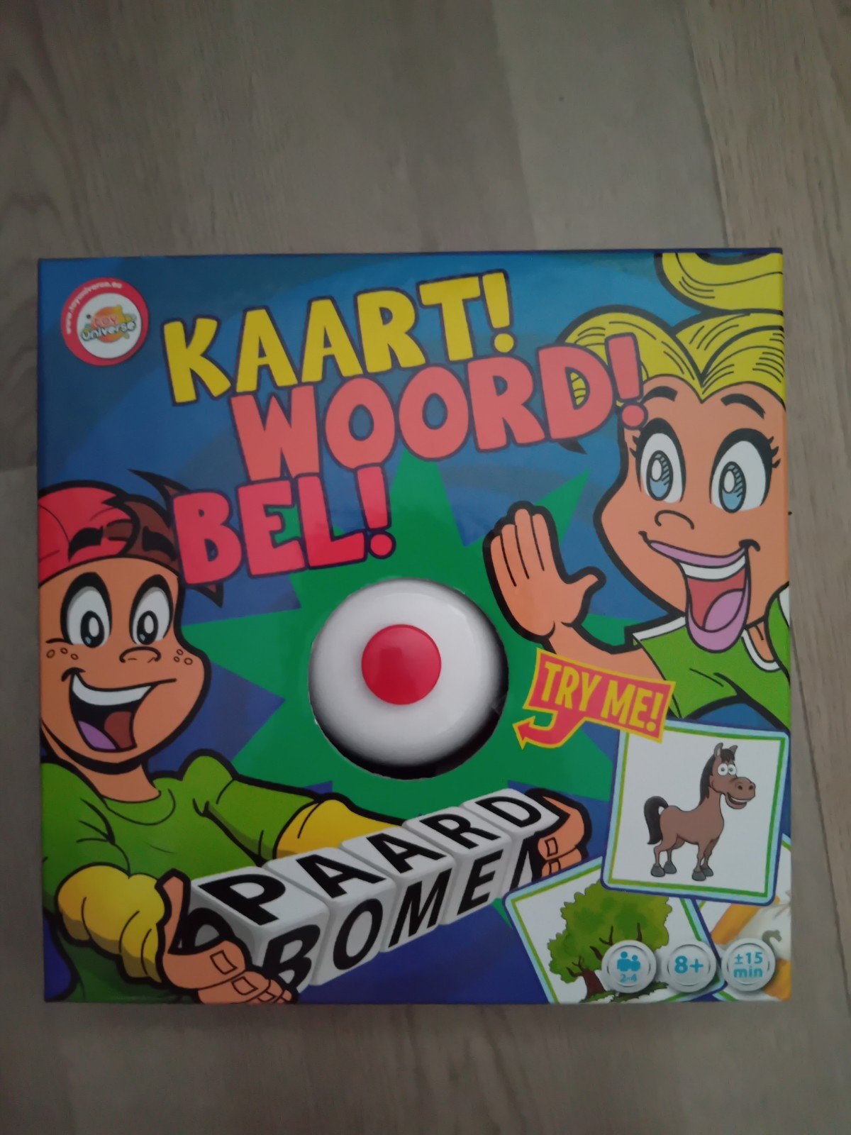 Kaart! Woord! Bel! Woordspel voor het hele gezin, Drie of vier spelers, Ophalen of Verzenden, Zo goed als nieuw, Jumbo