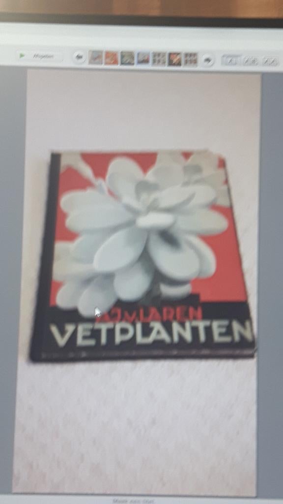 antiek plaatjesalbum Vetplanten 1932 A.J. v. Laren, Ophalen of Verzenden