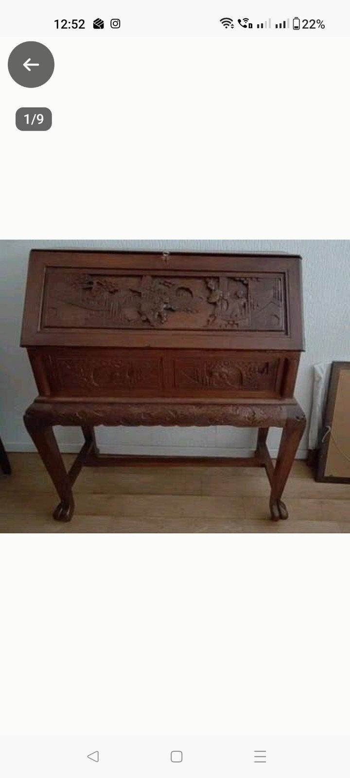 Antieke Chinese secretaire, Ophalen