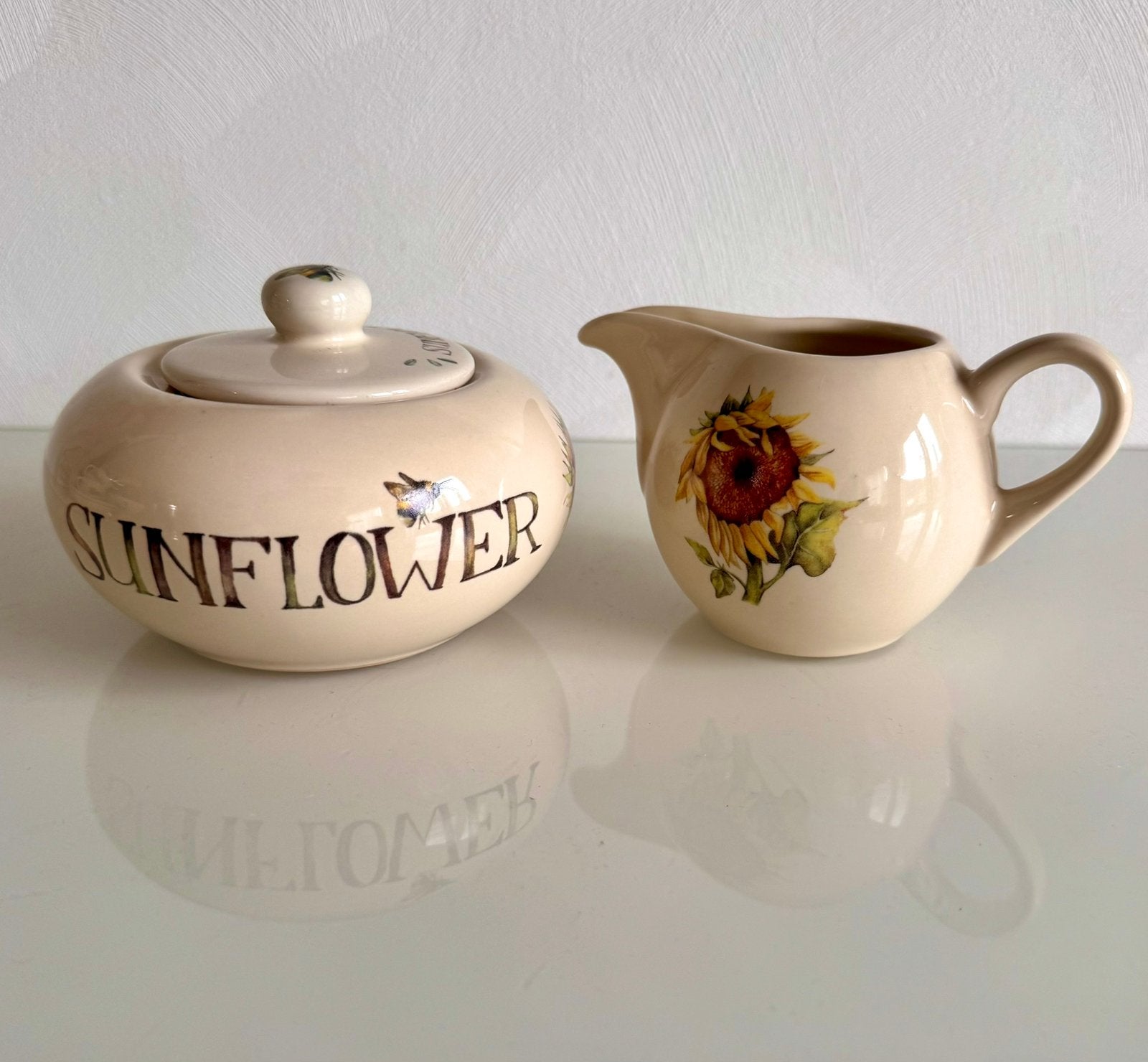 Jet by Ter Steege "Sunflower" Suikerpot & Melkkannetje Set, Overige typen, Ophalen of Verzenden, Zo goed als nieuw, Overige stijlen