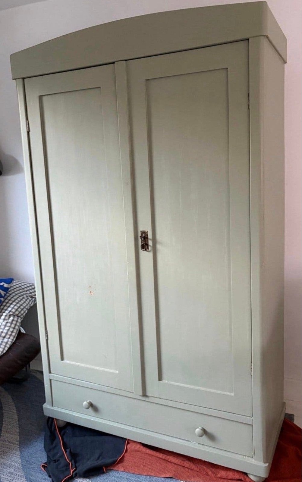 Vintage kledingkast, Ophalen, Gebruikt, 100 tot 150 cm, Met lade(s)