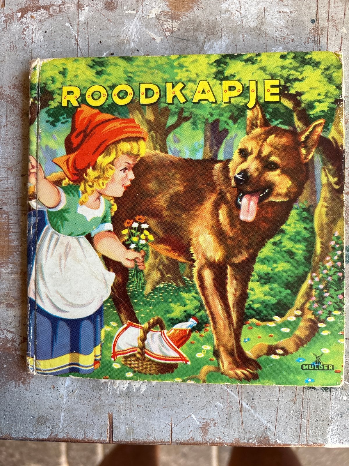Vintage Roodkapje Sprookjesboek - Mulder & Zoon, Ophalen of Verzenden, Gelezen, Sprookjes