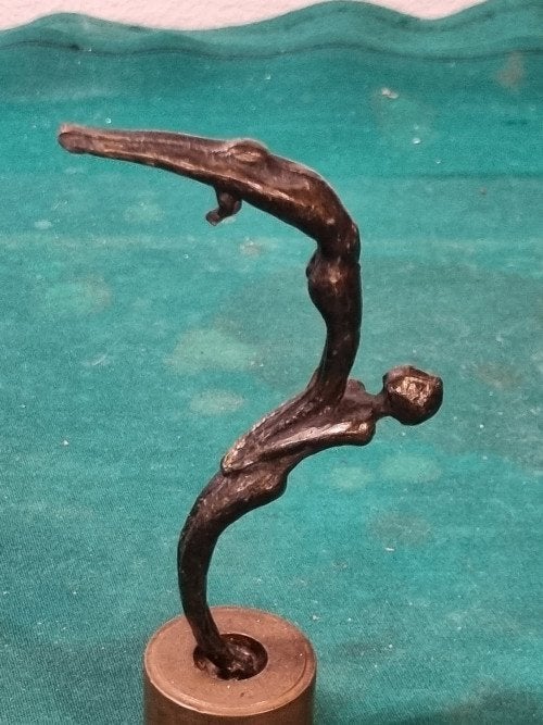 beeld brons ballans corry ammerlaan vintage, Verzamelen, Beelden en Beeldjes, Ophalen of Verzenden