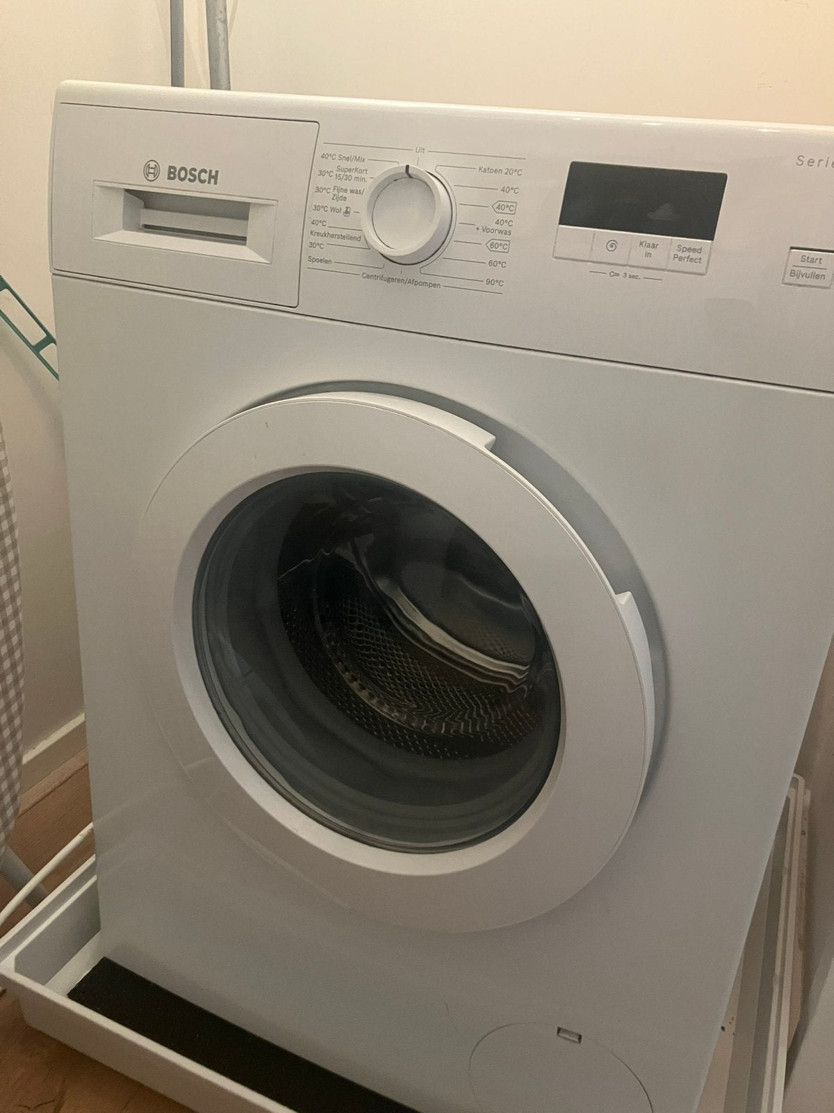 Wasmachine Bosch serie 2, Witgoed en Apparatuur, Wasmachines, Ophalen, Gebruikt, Wolwasprogramma, Voorlader