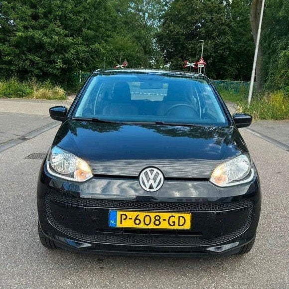 Volkswagen up! 1.0 AIRCO APK 3 DEURS, Voorwielaandrijving, Stof, 4 stoelen, Zwart
