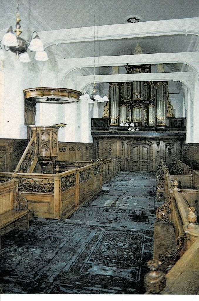 Mantgum, interieur Herv. Kerk, Verzamelen, Ophalen of Verzenden, Ongelopen, Friesland
