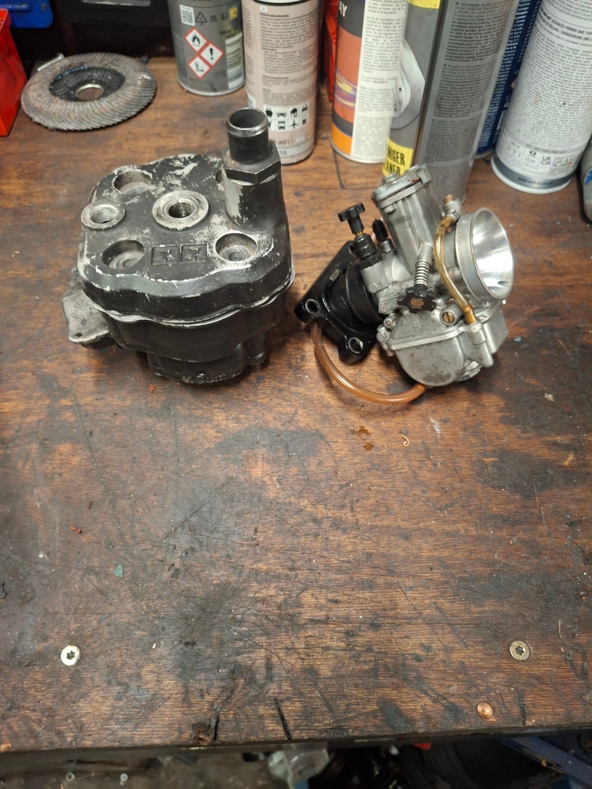 77cc set am6, Ophalen of Verzenden, Gebruikt, Carburateur