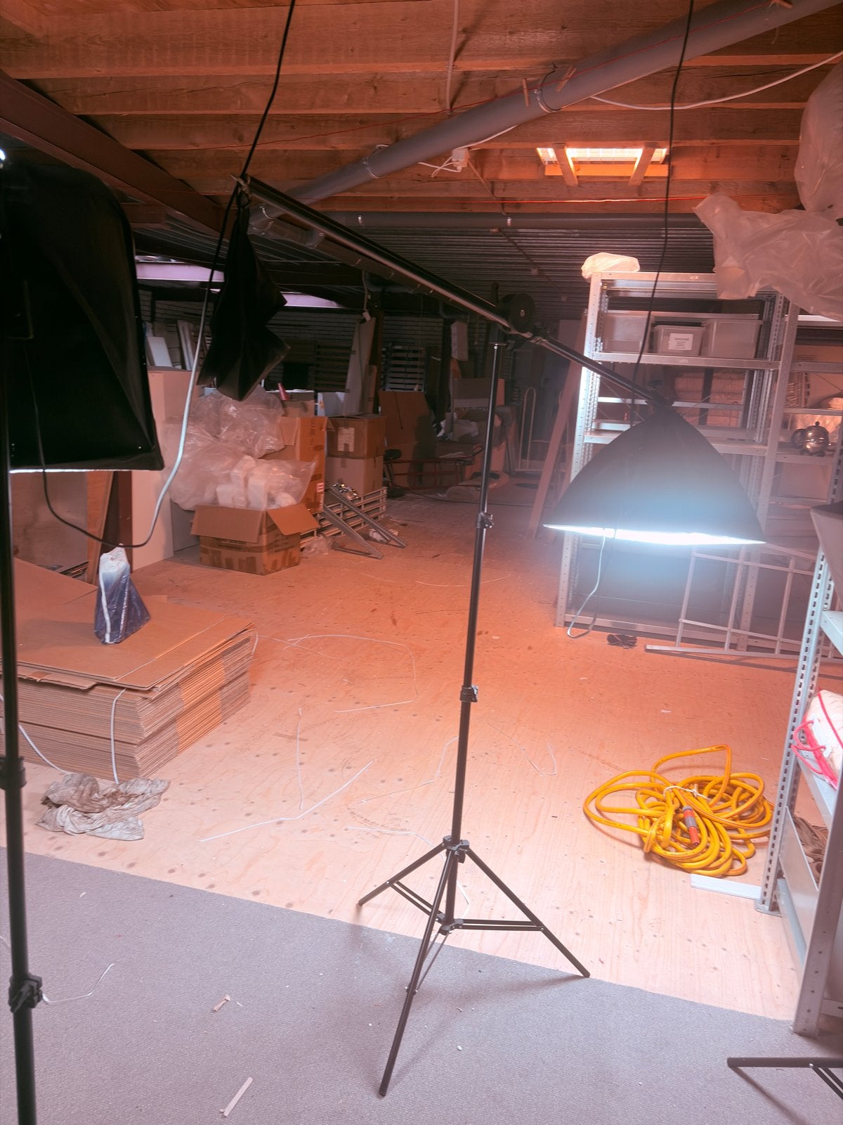 Complete Fotostudio Set met Lampen en Statieven, Ophalen, Gebruikt, Complete fotostudio, Inclusief lampen