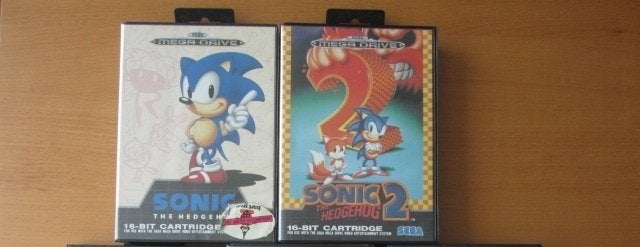 Sonic the Hedgehog 1 of 2 Sega Mega Drive Megadrive, Gebruikt, 1 speler, Ophalen of Verzenden, Vanaf 3 jaar